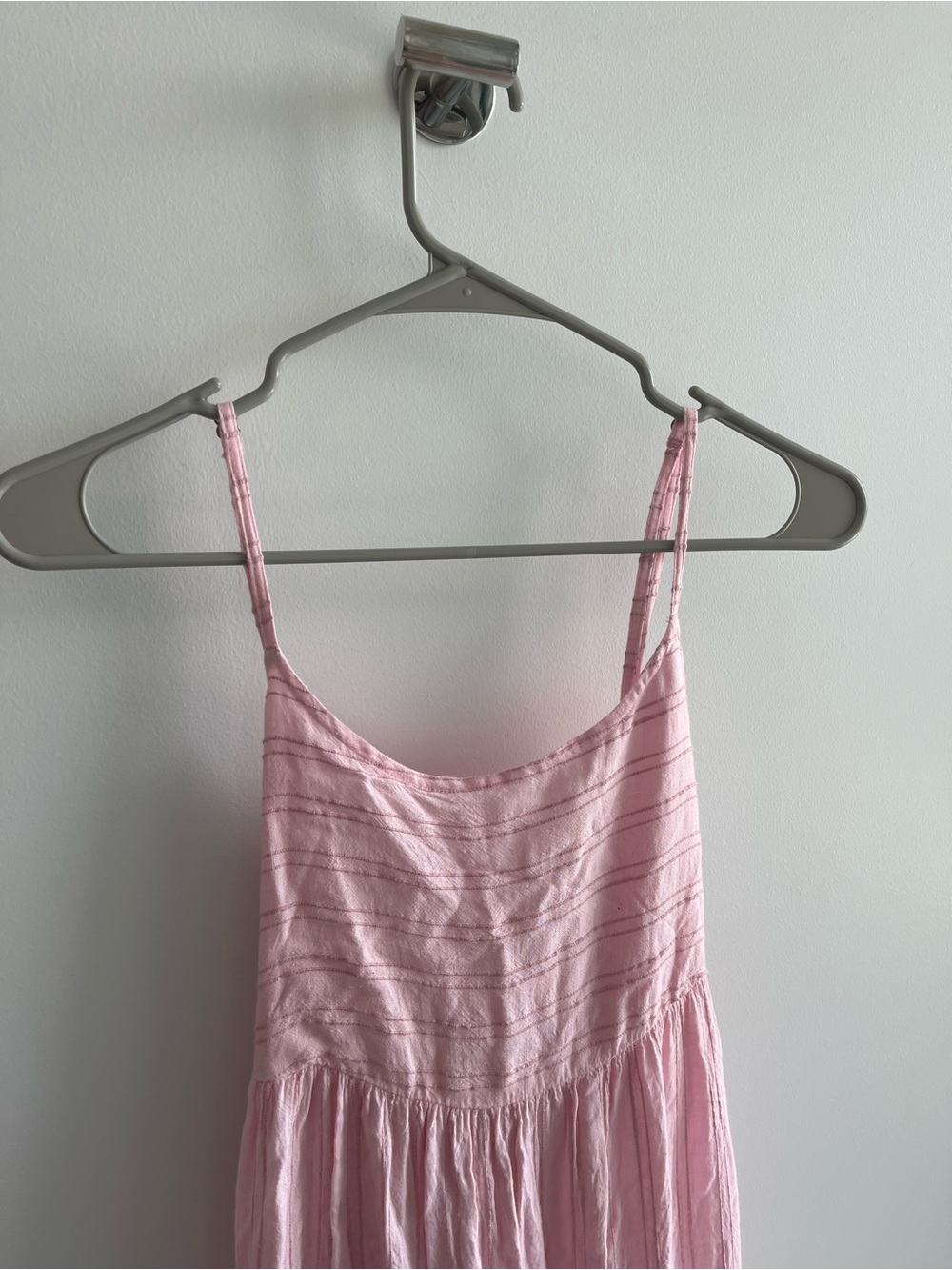 L*SPACE Santorini Light Pink Tie-Back Maxi Dress - Picture 3 of 8